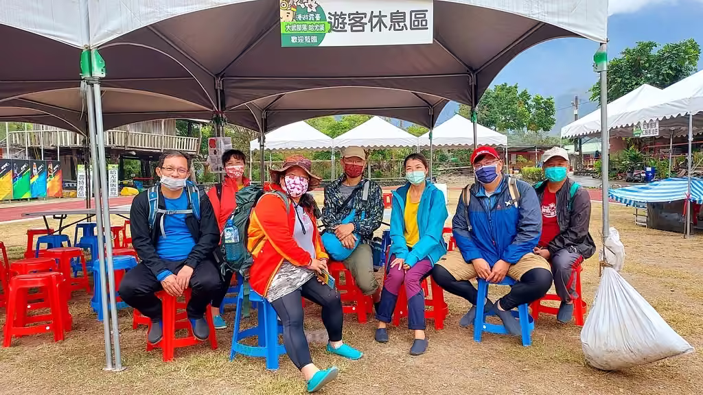 東方足跡哈尤溪七彩岩壁活動照片